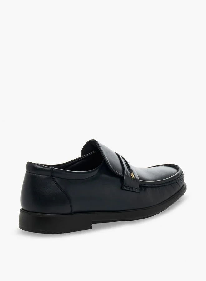 Pinosos BLACK Men Slip-On Genuine Leather Loafers for Men | Best Price UAE