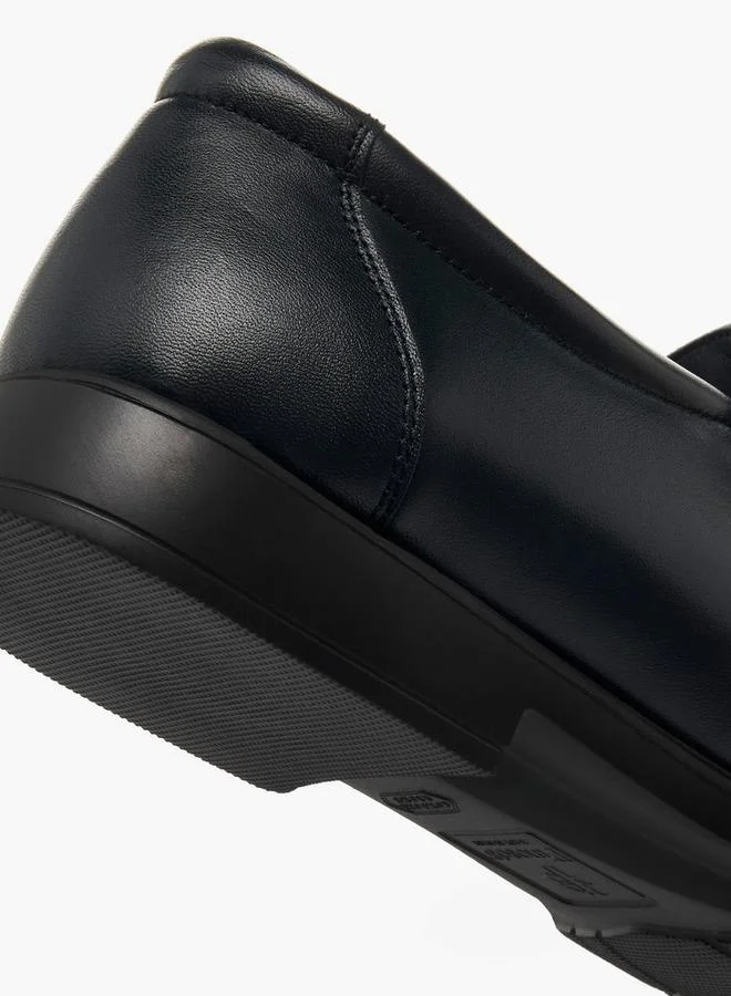 Pinosos BLACK Men Slip-On Genuine Leather Loafers for Men | Best Price UAE