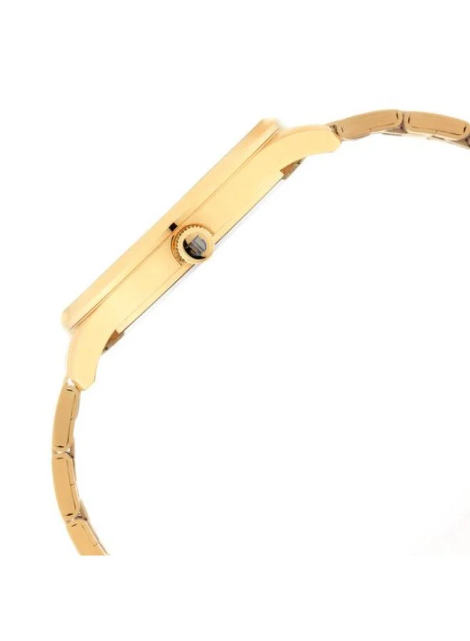 تيتان Men Analog Display Watch With Gold Stainless Steel Strap - 90127YM01
