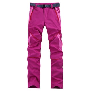 Cross-border new outdoor combat pants couples windproof waterproof hiking pants color matching slim ski pants soft shell pants Rose Red (women's pants) - pzsku/Z552801659C8EF19D8BB7Z/45/_/1742331183/8caba544-4e76-4d2e-8786-55a99a4c64b8