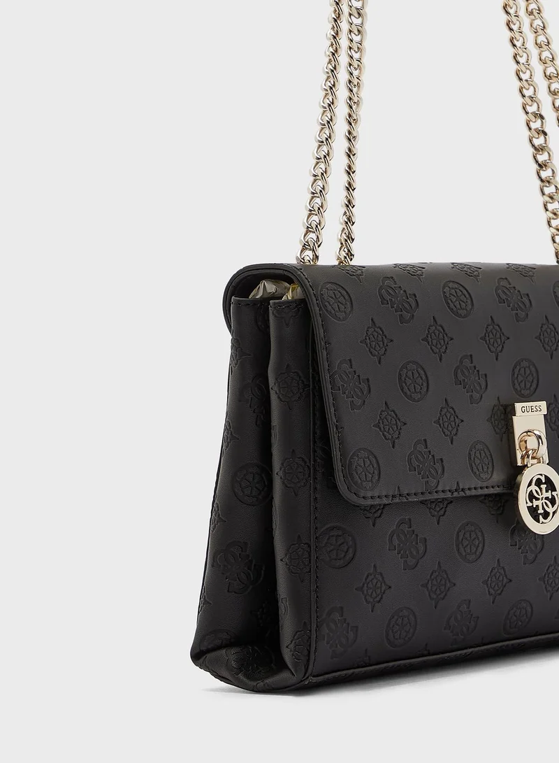 GUESS Ninnette Textured Flap Over Crossbody