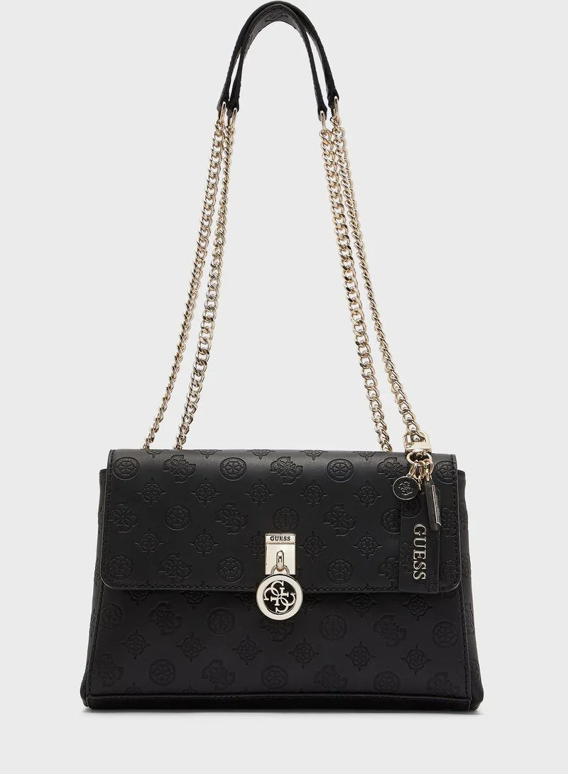 GUESS Ninnette Textured Flap Over Crossbody