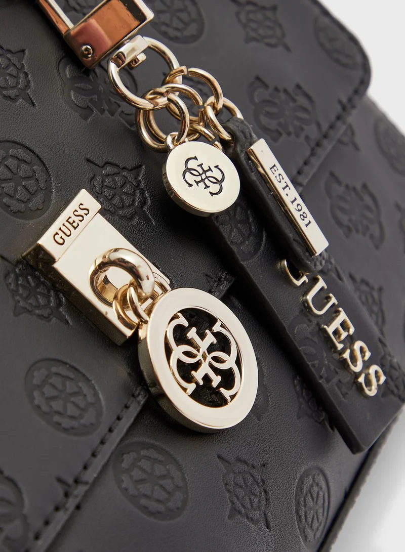 GUESS Ninnette Textured Flap Over Crossbody