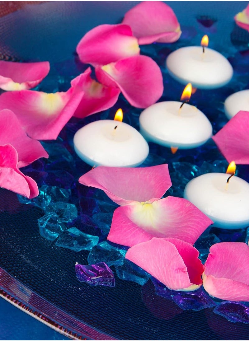 Generic - 24 Pcs 1.5 Inch Small Unscented Floating Candles for Wedding Centerpieces Floating Pool Candles Round Burning Candle Decor for Pool Bathtub Dinner Party Valentine's Day Decorations(White) - Image 1