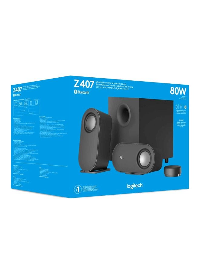 Logitech Z407 Bluetooth Computer Speakers With Subwoofer And Wireless control Black - Image 3