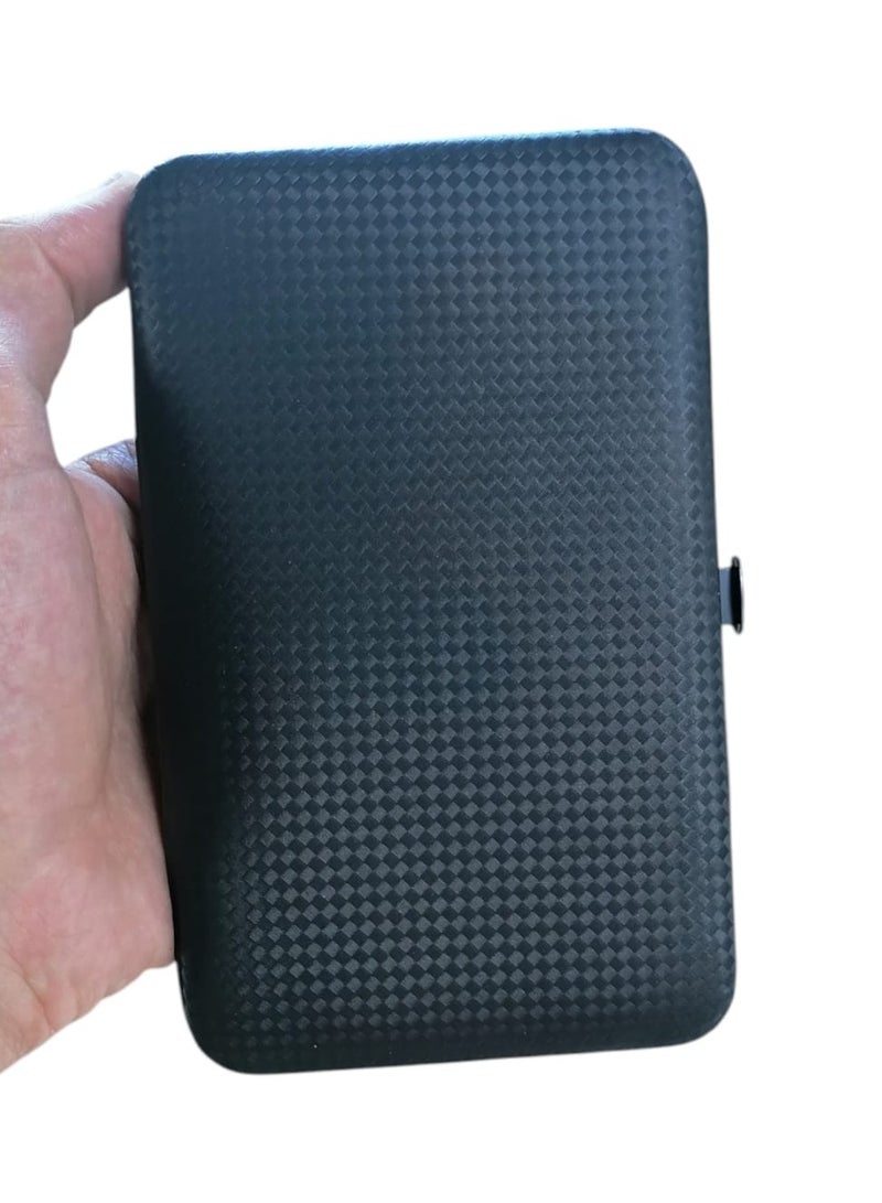 20-Piece Stainless Steel Manicure and Pedicure Nail Clipper Set Suitable for Manicure and Pedicure at Home and Travel Black - Image 2