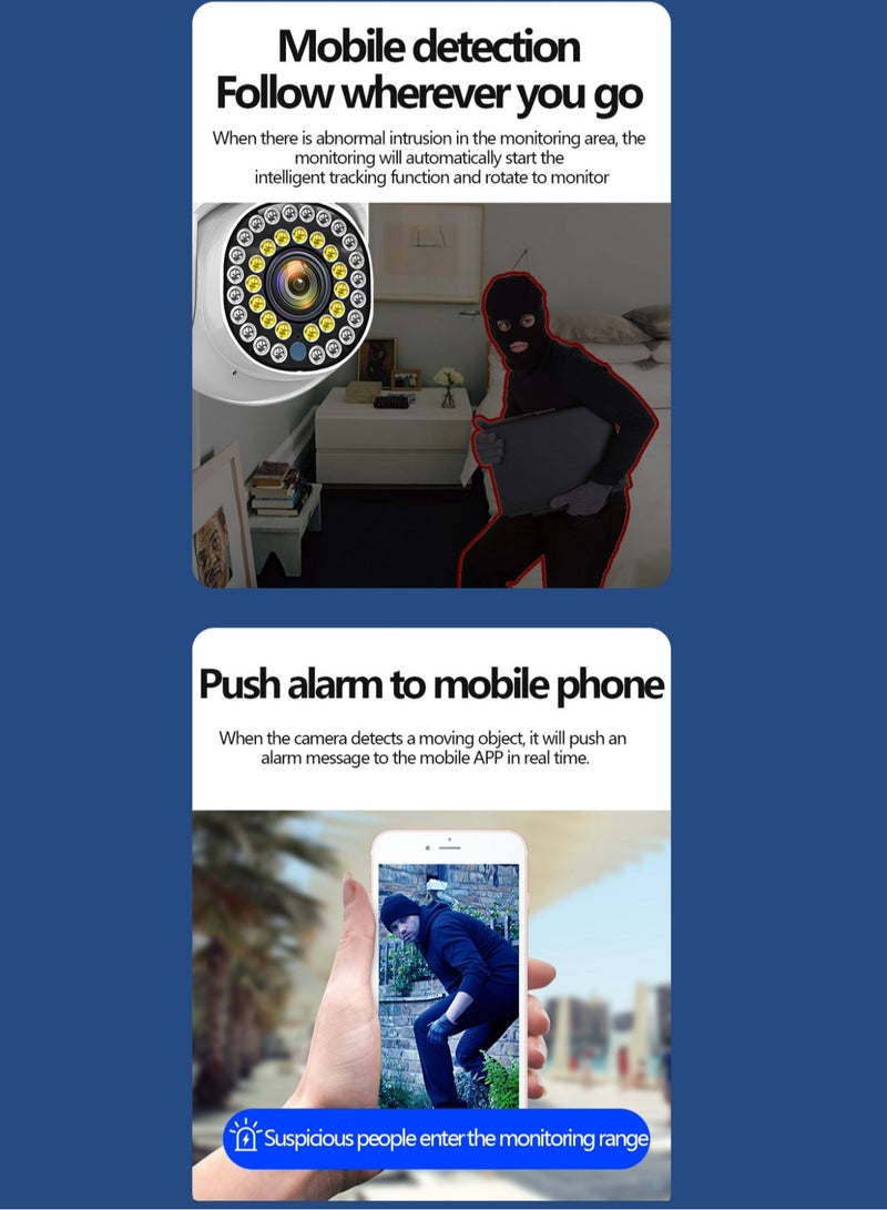 Generic Waterproof wireless wifi home outdoor surveillance camera outdoor PTZ remote HD Night vision indoor and outdoor - Image 5