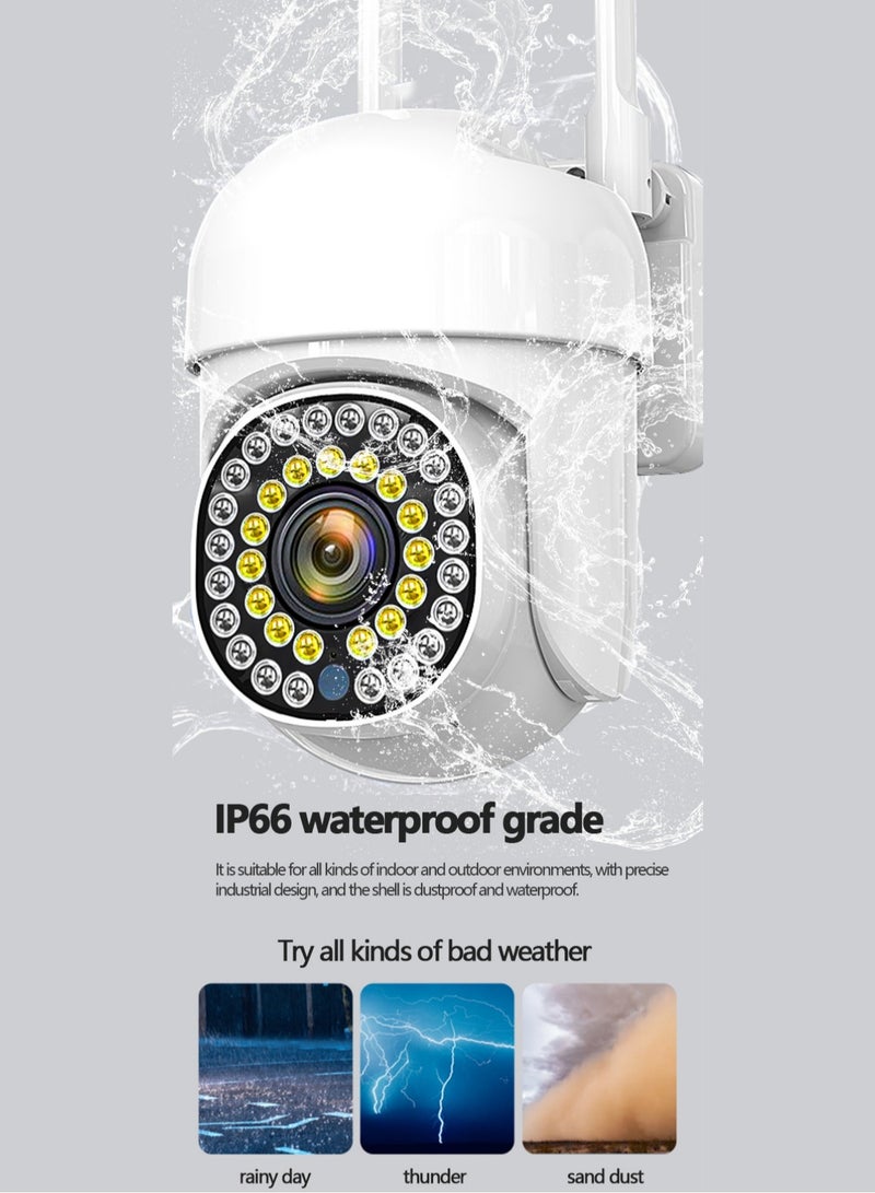 Generic Waterproof wireless wifi home outdoor surveillance camera outdoor PTZ remote HD Night vision indoor and outdoor - Image 2