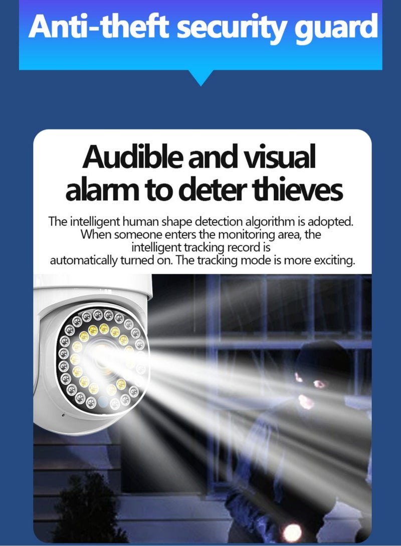 Generic Waterproof wireless wifi home outdoor surveillance camera outdoor PTZ remote HD Night vision indoor and outdoor - Image 4