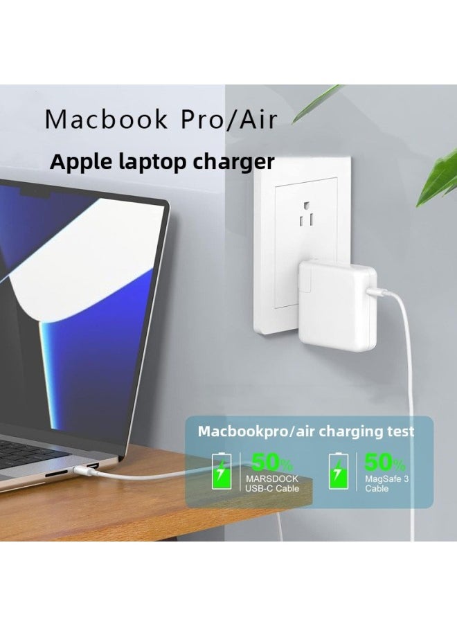 Generic - Macbook Notebook Power Adapter Multi-purpose Direct Charging Power Cord For Apple Computer Charger-Color:Us Regulations-Specifications:61w-c (excluding Wire) - Image 1