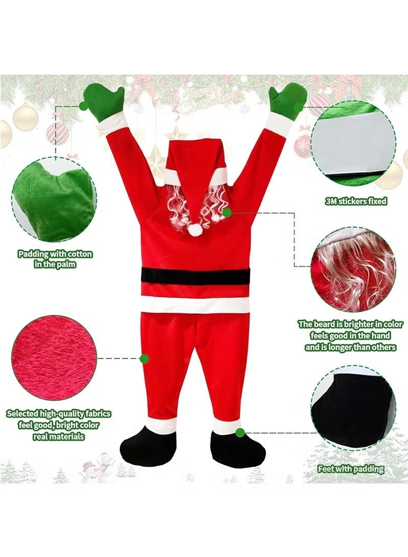 توبيتش زينة الكريسمية - زينة بابا نويل معلق، زينة الكريسمية متعددة الاستخدامات للأسقف والمرصعة والقنوات والشرفة داخل والخارج - Image 5