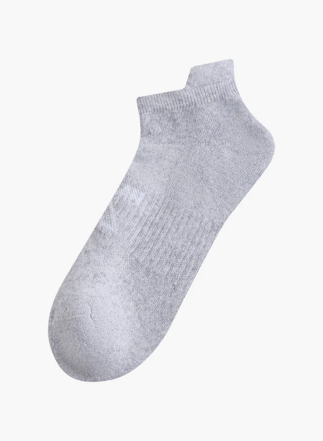 Oaklan by Shoexpress Logo Detail Ankle Length Socks - Set of 5
