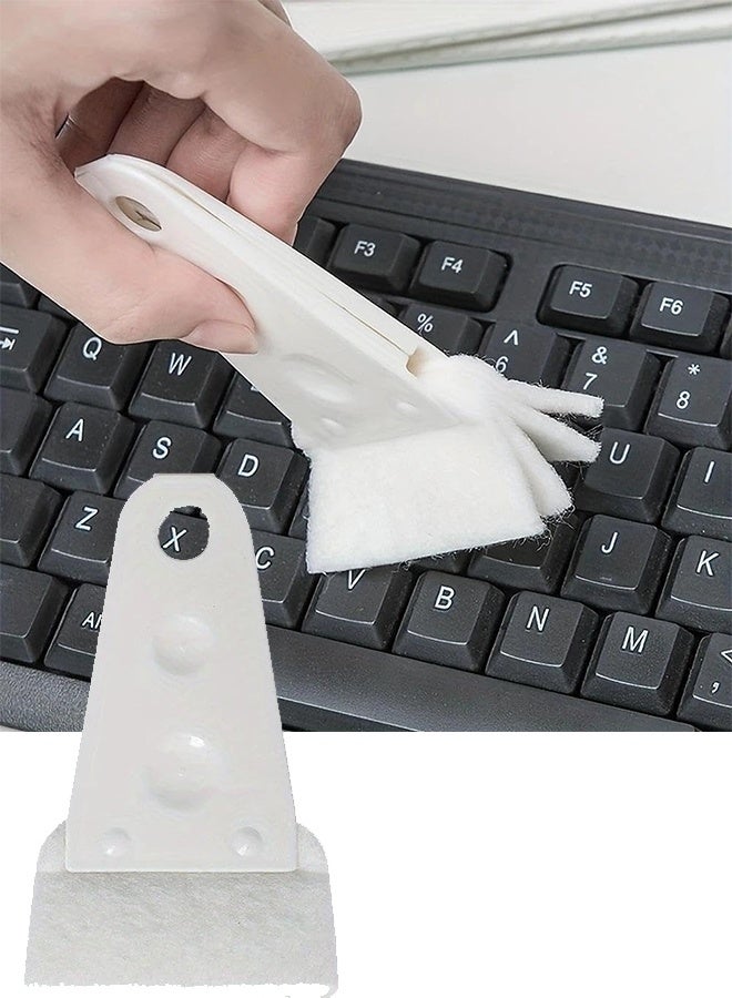 2pc Multi-Functional Fan Cleaning Brush，Keyboard Gap, Plastic Soft Dusting Brush，Cleaning Tools, Supplies - Image 1