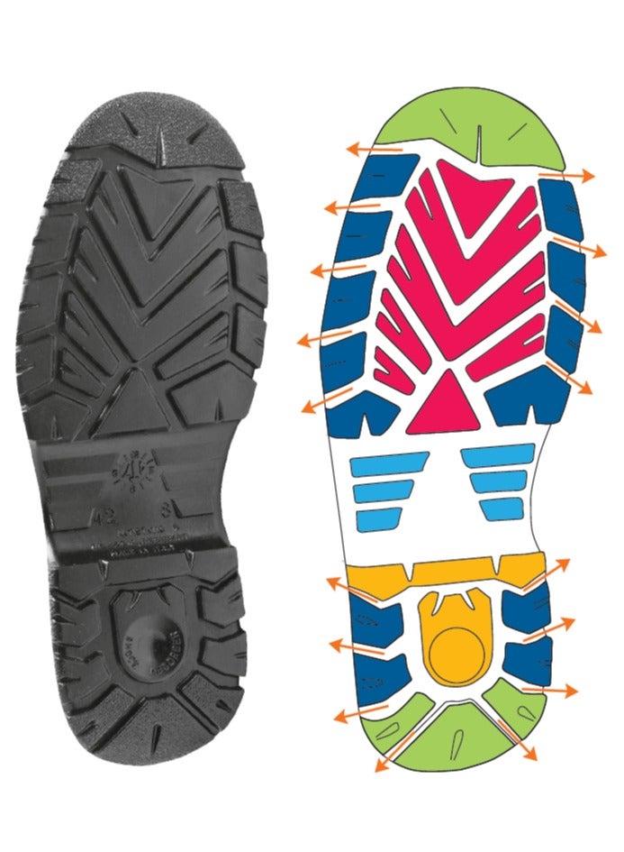 باندا حذاء سلامة باندا برقبة عالية - حماية أصابع القدم من الفولاذ مقاوم للانزلاق مصنوع من الجلد الأصلي - Image 3