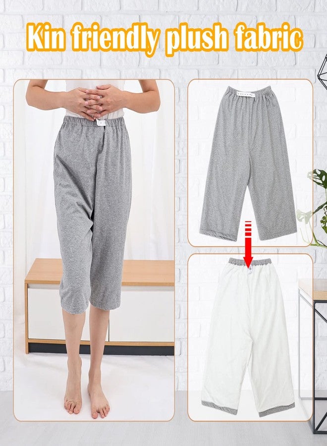 Lmaray Adult Diaper Incontinence Trousers, TPU Patient Care Pants for Men/Women, Reusable Adaptive Apparel, Asian 2XL= US L - Image 4