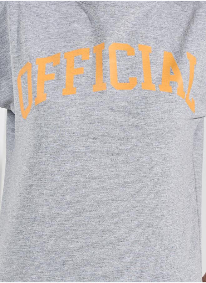 Styli - Official Slogan Long Sleeves Top & Joggers Lounge Set - Image 1