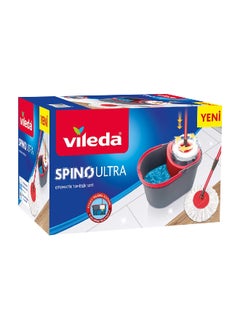 Vileda Spino Ultra Durable and Sturdy Spin Mop Set Multicolour 30.4 x 28.4 x 49.4 cm VF53  - Image 1