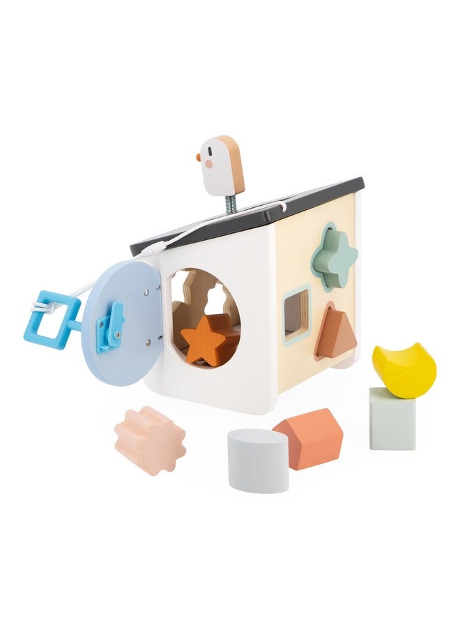 Janod Sweet Cocoon - Wooden Bird House Shape Sorter - 9 Piece Set - Ages 18 Months - 3 Years - J04062 - Image 4