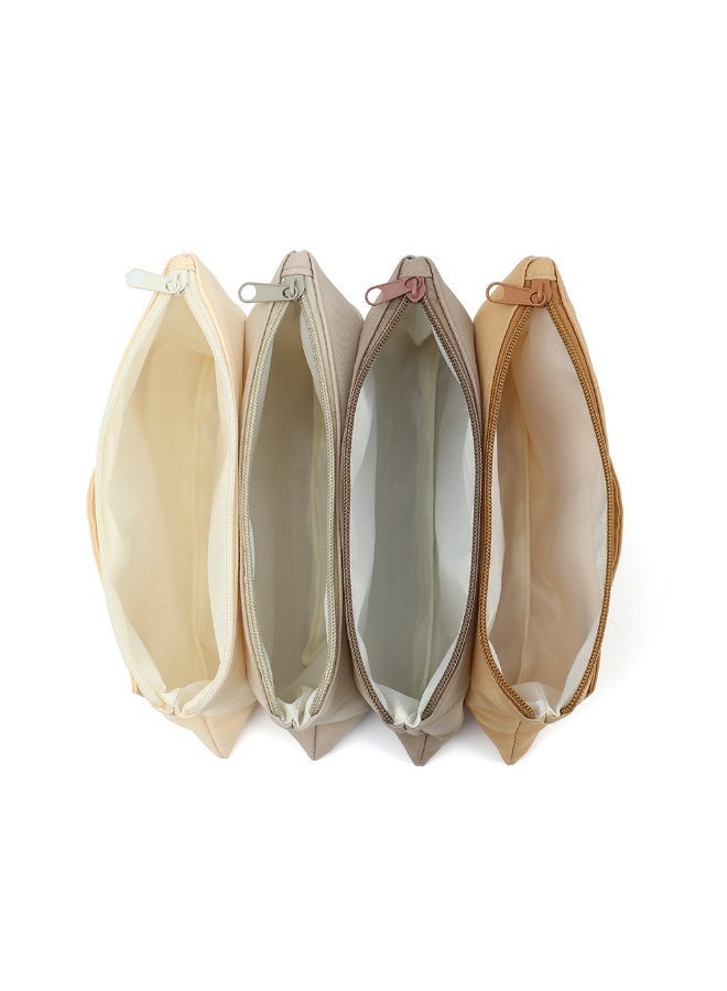 حقيبة مستحضرات التجميل السفر, حقيبة ماكياج السفر مع 4 المقصورات, حقيبة مستحضرات التجميل السعة الكبيرة للمرأة, حقيبة المرحاض للمرأة, منظم ماكياج - Image 4