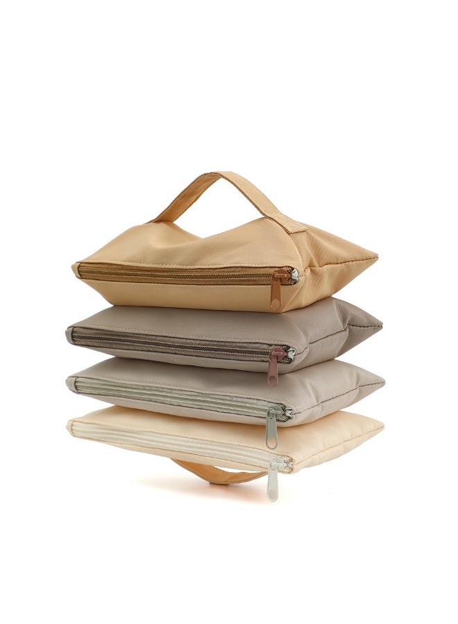 حقيبة مستحضرات التجميل السفر, حقيبة ماكياج السفر مع 4 المقصورات, حقيبة مستحضرات التجميل السعة الكبيرة للمرأة, حقيبة المرحاض للمرأة, منظم ماكياج - Image 3