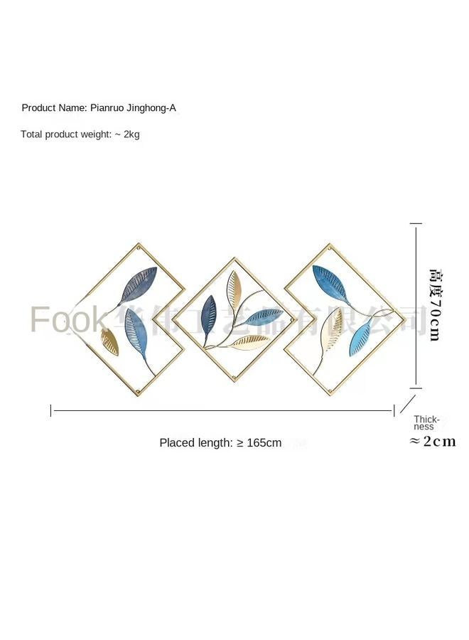 Bluejw Metal New Wrought Iron TV Sofa Background Wall Decorative Pendant Wall Decoration - Image 1