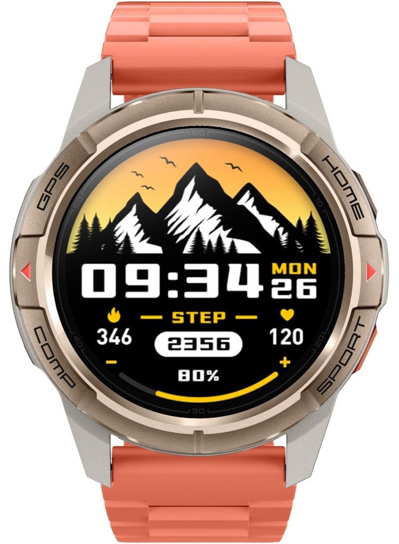 Mibro GS Active Sport Smart Watch 1.3" Amoled 4-PD Heart Rate Monitoring 10-Axis Motion Sensor 5ATM Water Resistances GPS Satellite Positioning,150 Modes 20 Days Bettery Life smartwatch (Golden) - Image 2