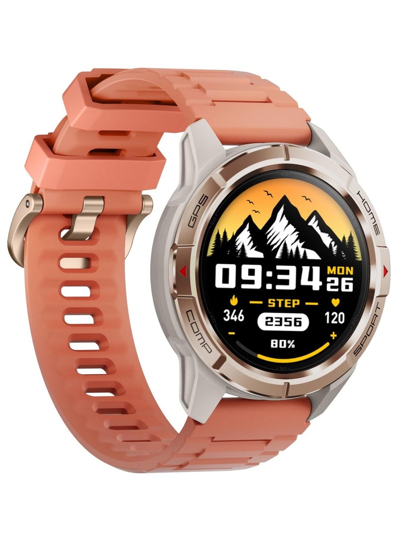 Mibro GS Active Sport Smart Watch 1.3" Amoled 4-PD Heart Rate Monitoring 10-Axis Motion Sensor 5ATM Water Resistances GPS Satellite Positioning,150 Modes 20 Days Bettery Life smartwatch (Golden) - Image 3