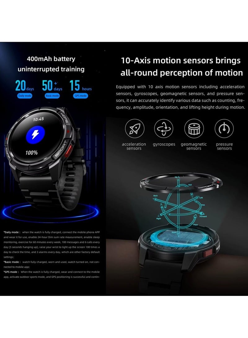 Mibro GS Active Sport Smart Watch 1.3" Amoled 4-PD Heart Rate Monitoring 10-Axis Motion Sensor 5ATM Water Resistances GPS Satellite Positioning,150 Modes 20 Days Bettery Life smartwatch (Golden) - Image 4