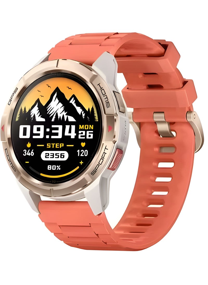 Mibro GS Active Sport Smart Watch 1.3" Amoled 4-PD Heart Rate Monitoring 10-Axis Motion Sensor 5ATM Water Resistances GPS Satellite Positioning,150 Modes 20 Days Bettery Life smartwatch (Golden) - Image 1