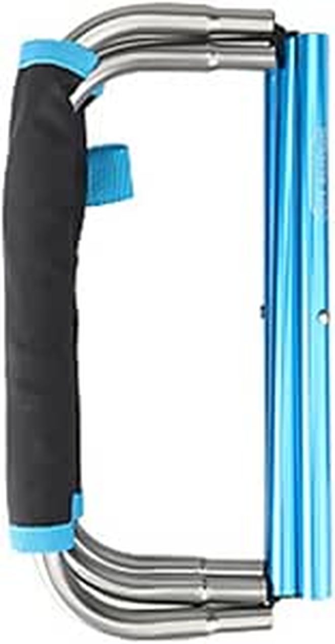 Blue Lightweight Folding Stool Portable Outdoor Seat for Camping Fishing Beach Travel BBQ - Image 1