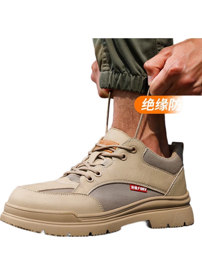 JUNBU Safety Shoes For Men, Insulated Electrician Plastic Toe Cap, Anti-Smashing, Puncture-Resistant, Non-Slip Work Functional Shoes 1115Fsr Size 43 - Image 3