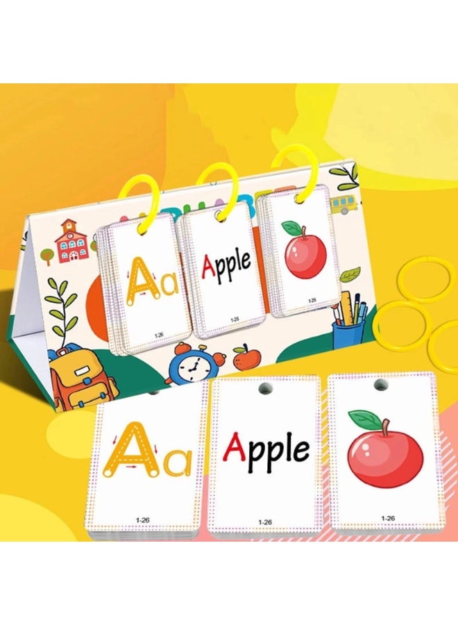 كابسترو بطاقات الحروف الأبجدية للأطفال – مجموعة بطاقات مكتبية لتعلم اللغة الإنجليزية المبكرة للأطفال | التعرف على الحروف، التعرف على الصوتيات، ولعبة تعليمية بدون شاشة – حروف الأبجدية - Image 4