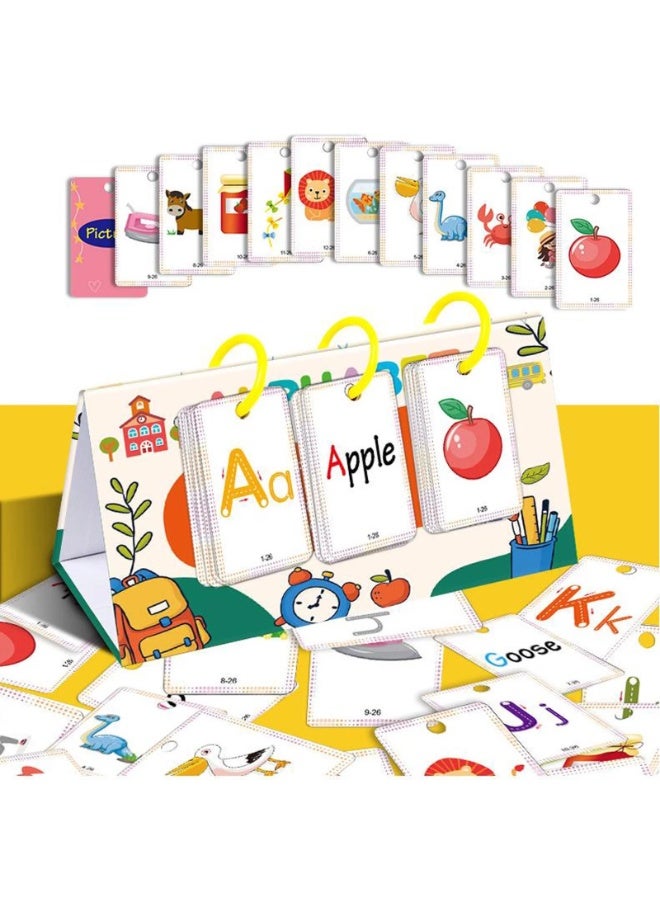 كابسترو بطاقات الحروف الأبجدية للأطفال – مجموعة بطاقات مكتبية لتعلم اللغة الإنجليزية المبكرة للأطفال | التعرف على الحروف، التعرف على الصوتيات، ولعبة تعليمية بدون شاشة – حروف الأبجدية - Image 1