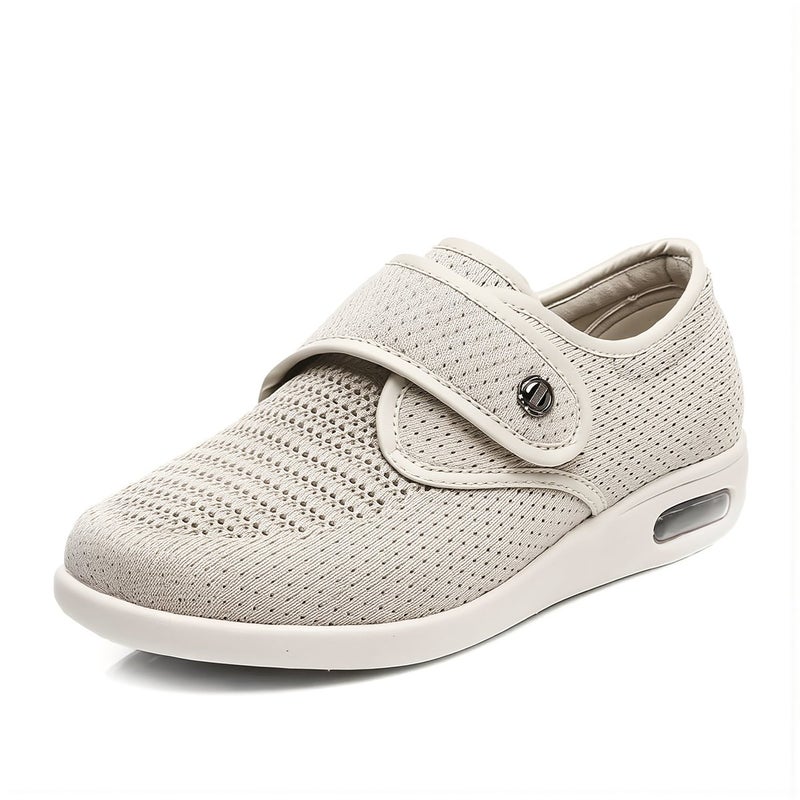 Full Size Unisex Elderly Shoes Breathable Mesh Adjustable Strap Air Cushion Large Size 6.5 To 13 Wide Fit Casual Sneaker - Image 3