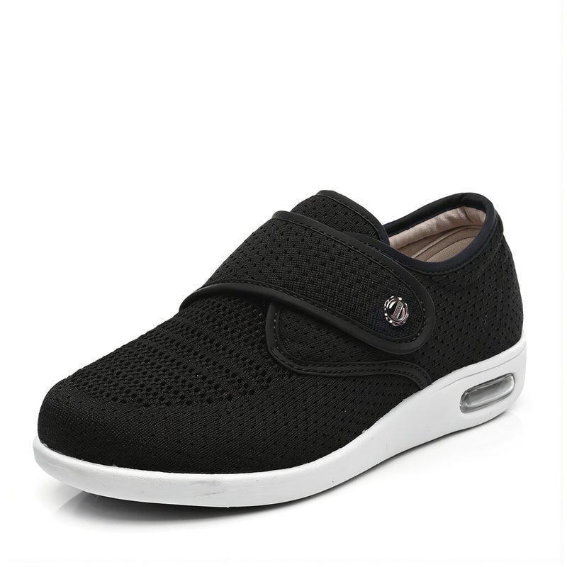 Full Size Unisex Elderly Shoes Breathable Mesh Adjustable Strap Air Cushion Large Size 6.5 To 13 Wide Fit Casual Sneaker - Image 1