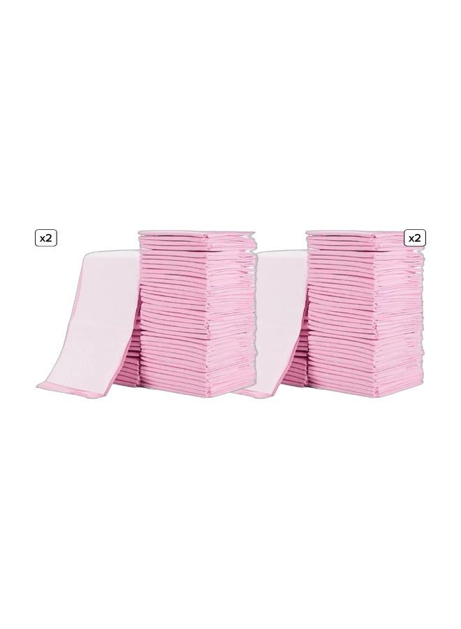Cute 'n' Cuddle Disposable Changing pads Pink (Pack Of 90) for Baby 60 cm X 45 cm Soft Ultra Absorbent Waterproof Diaper Mess-Free Changing Mat Liners Baby Changing Mat Cover Bed Pads & Disposable Changing pads Pink (Pack Of 150) for Baby 60 cm X 45 cm Soft Ultra Absorbent Waterproof Diaper Mess-Free Changing Mat Liners Baby Changing Mat Cover Bed PadsBundle - Image 1