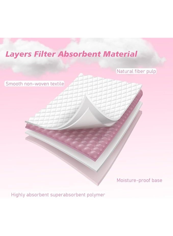 Cute 'n' Cuddle Disposable Changing pads Pink (Pack Of 90) for Baby 60 cm X 45 cm Soft Ultra Absorbent Waterproof Diaper Mess-Free Changing Mat Liners Baby Changing Mat Cover Bed Pads & Disposable Changing pads Pink (Pack Of 150) for Baby 60 cm X 45 cm Soft Ultra Absorbent Waterproof Diaper Mess-Free Changing Mat Liners Baby Changing Mat Cover Bed PadsBundle - Image 5