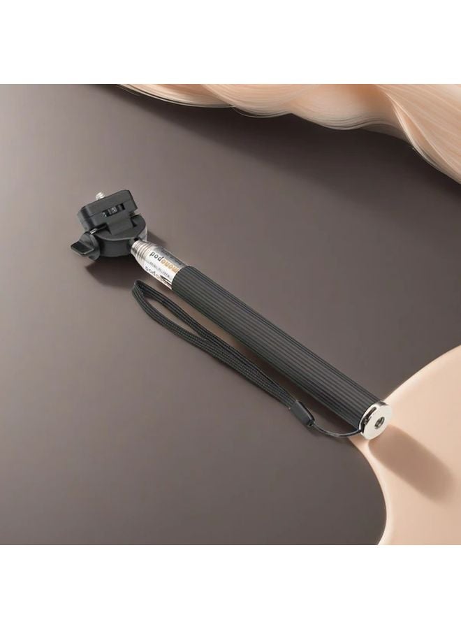 عصاي سيلفي محمولة صغيرة سوداء قابلة للتلسّط حامل هاتف قابل للتعديل للكاميرا - Image 4