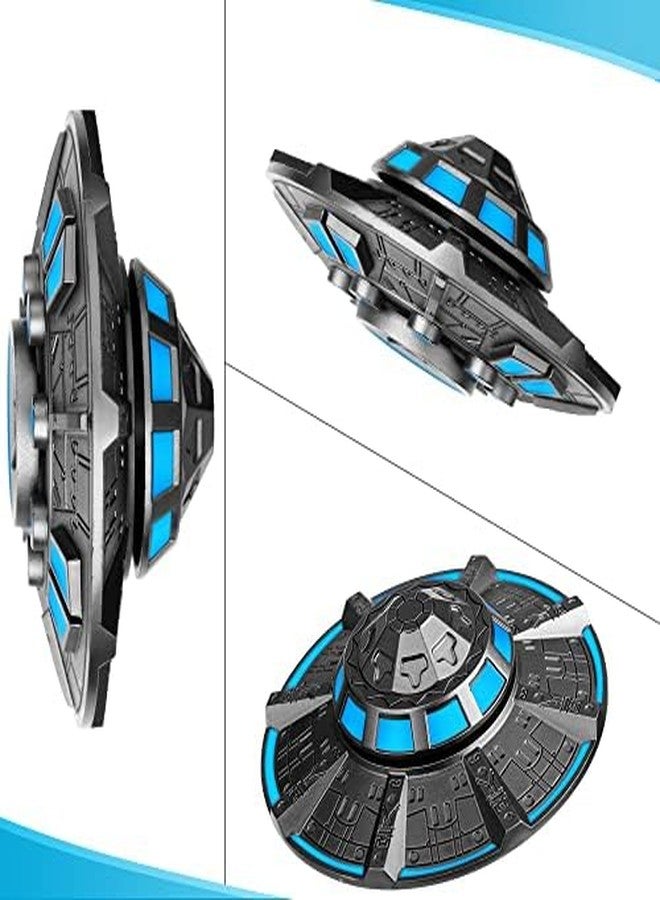 Amarlozn UFO Fidget Spinner Toy for Kids Adults, Metal Space Desk Toy, Cool Spaceship EDC Gadgets Stress Relief, Christmas Stocking Stuffer, Birthday Party Favor Gifts for Classroom Office - Image 2