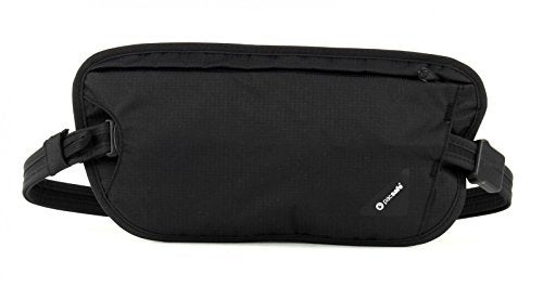Pacsafe Coversafe X100 Anti-Theft RFID Blocking Waist Wallet, Black - Image 1