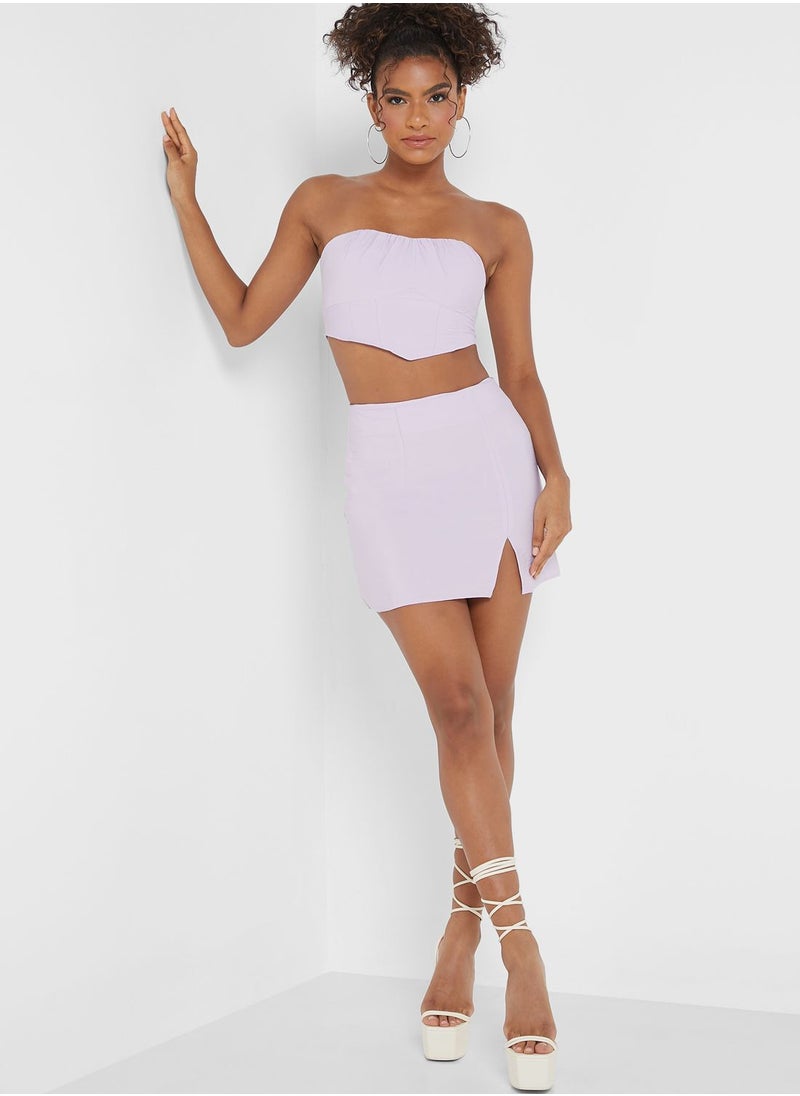TOPSHOP - High Waist Mini Skirt - Image 1