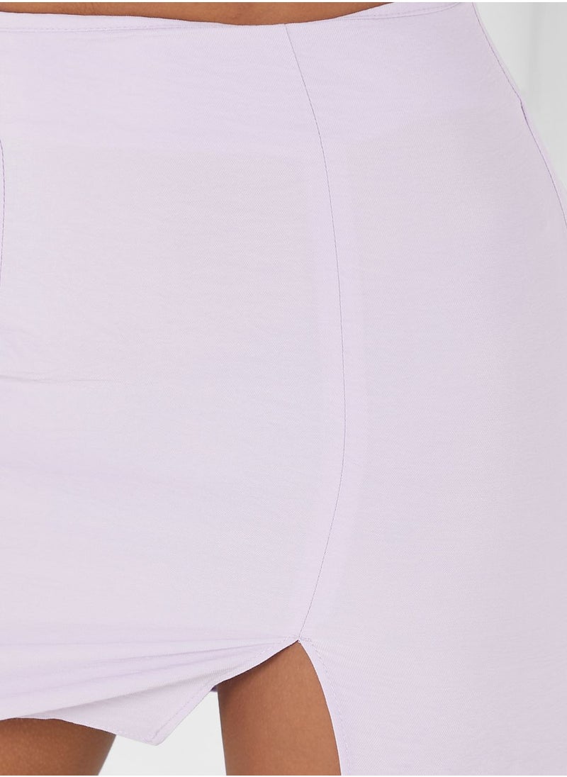 TOPSHOP - High Waist Mini Skirt - Image 1