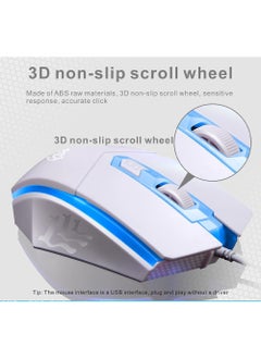 G21 Gaming Keyboard Set with LED Backlight, Mouse, and Mouse Pad – Model G21WT, White  - Image 2