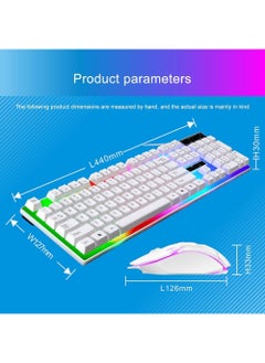 G21 Gaming Keyboard Set with LED Backlight, Mouse, and Mouse Pad – Model G21WT, White  - Image 5
