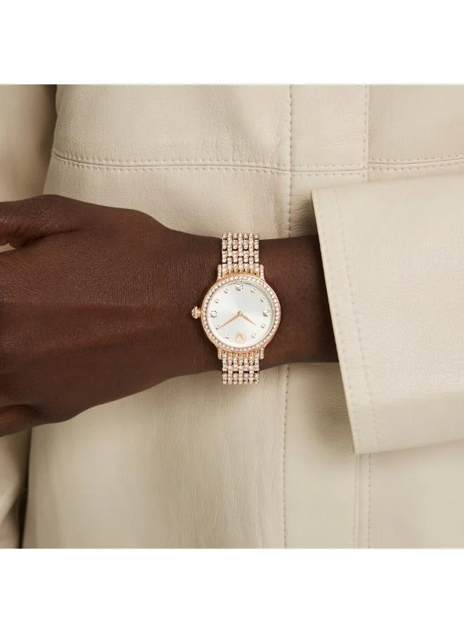 SWAROVSKI Imber Professional Plated Stainless Steel White Dial Analog Watch