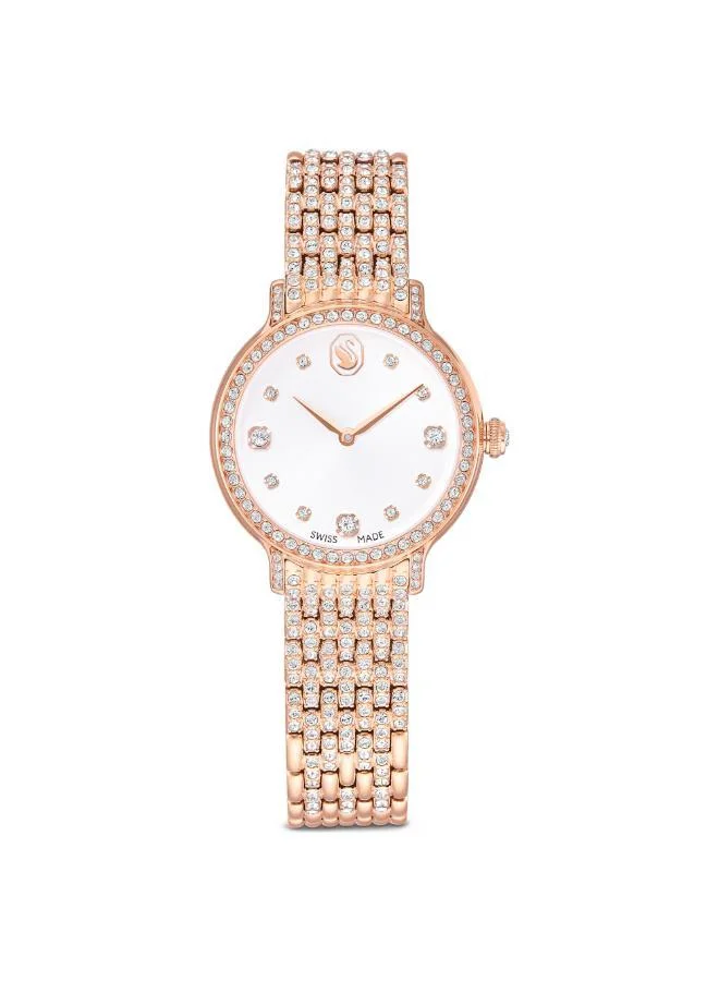 SWAROVSKI Imber Professional Plated Stainless Steel White Dial Analog Watch