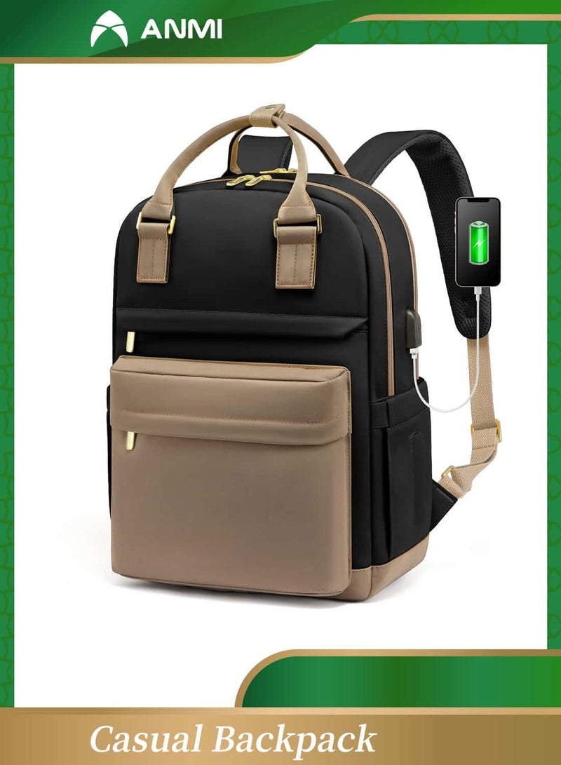 أنمي كمبيوتر محمول على ظهره ، 15.6 بوصة حقيبة كمبيوتر محمول مع منفذ أوسب الأزياء للماء عارضة الظهر - Image 1