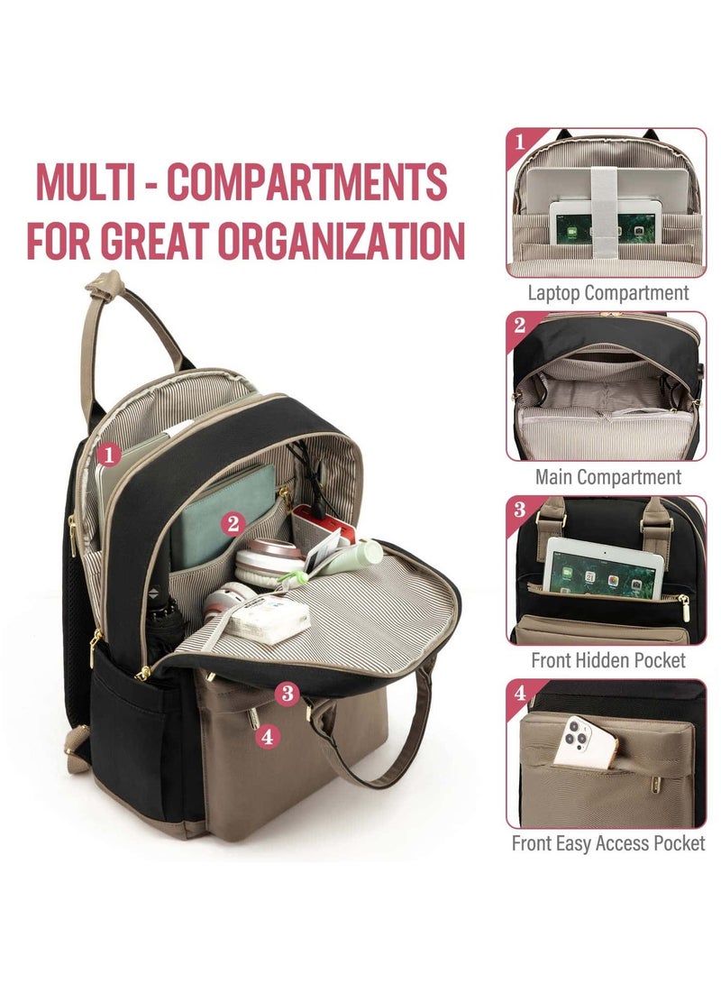 أنمي كمبيوتر محمول على ظهره ، 15.6 بوصة حقيبة كمبيوتر محمول مع منفذ أوسب الأزياء للماء عارضة الظهر - Image 2