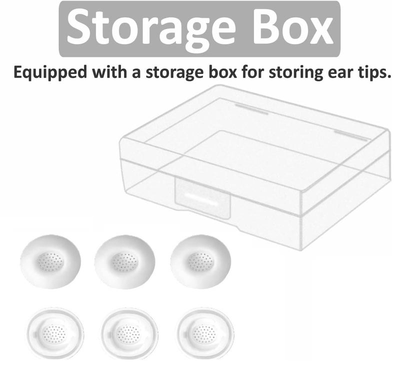 JNSA Replacement for Galaxy Buds 3 Pro Ear Tip, Earbuds Tips Silicone Ear Tips for Galaxy Buds 3 Pro, Earbuds Eartips Medium Size 3 Pairs,White 913w M - Image 5
