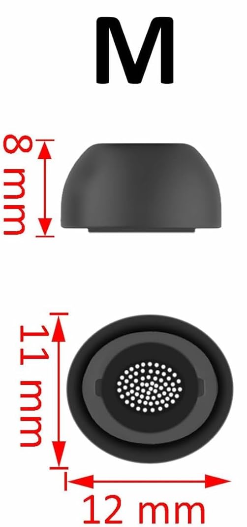 JNSA Replacement for Galaxy Buds 3 Pro Ear Tip, Earbuds Tips Silicone Ear Tips for Galaxy Buds 3 Pro, Earbuds Eartips Medium Size 3 Pairs,White 913w M - Image 3